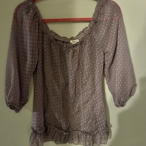 Studio Y sheer lilac blouse small women’s